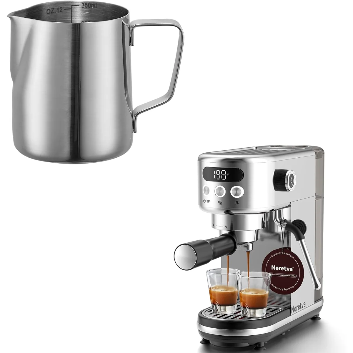 20 Bar Espresso Machine with Frothing Pitcher