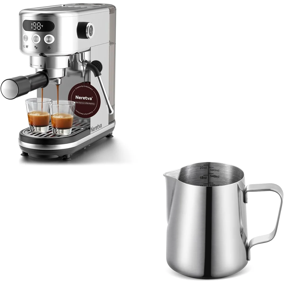 20 Bar Espresso Machine with Frothing Pitcher view 6