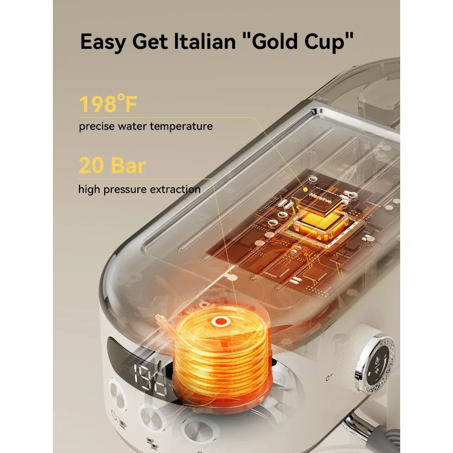 20 Bar Compact Espresso Machine view 7
