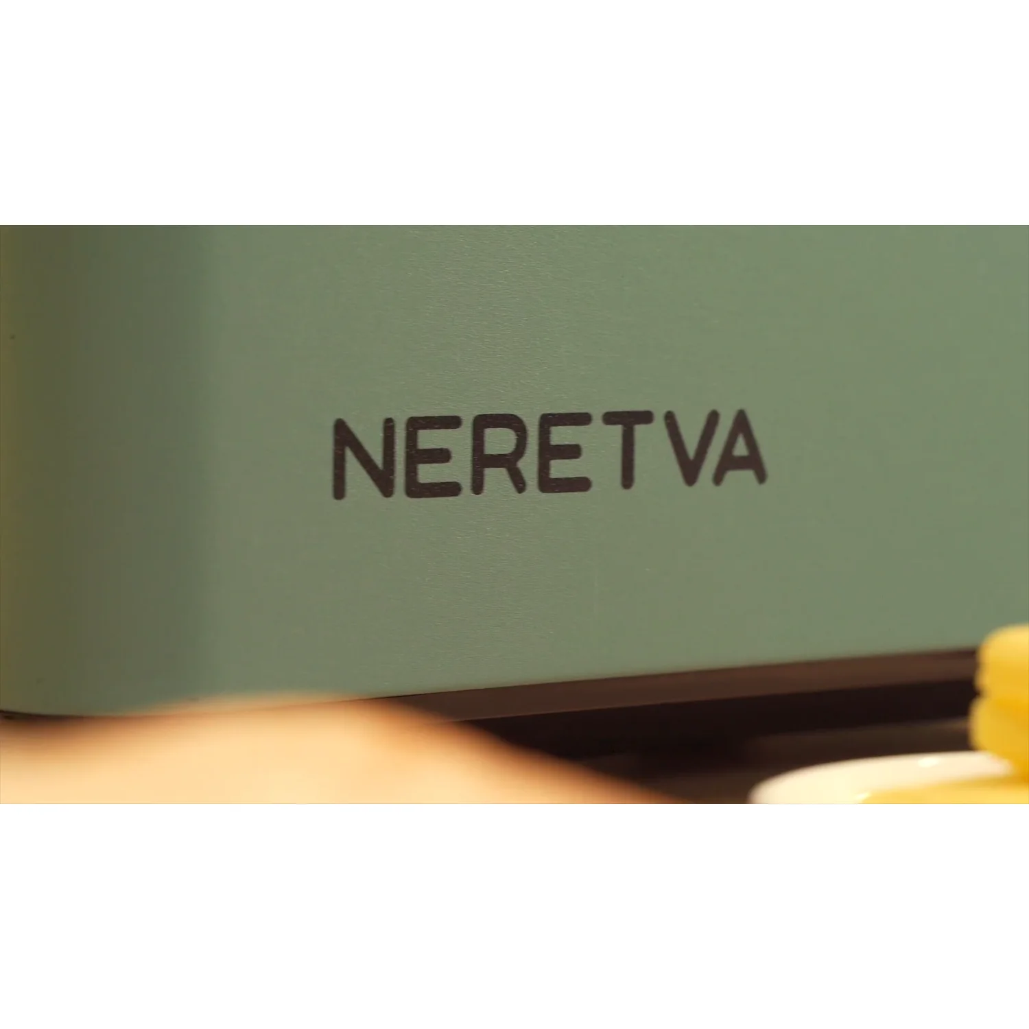 The Neretva name on the body of a bread machine